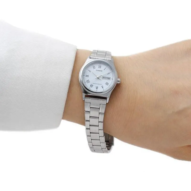 Casio Japan Quartz Enticer Light Blue Dial Ladies Watch- LTP-V006D-2B